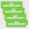 Fuel Stickers Yard Waste Sticker for Trash Bins, with Helpful Reminders, Outdoor, Hvy-Dty, 6''x2'', 4PK Z-462YARD-4PK - alternate 1
